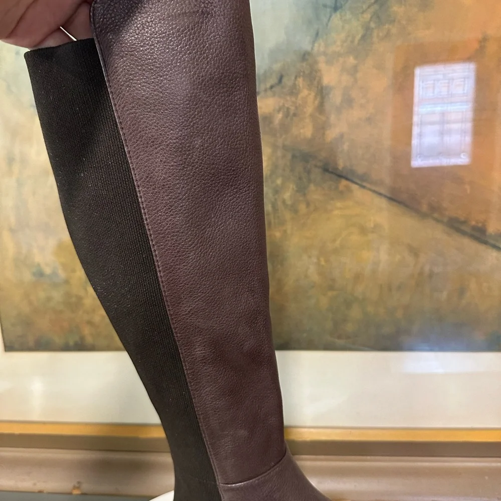 🌸GENTLE SOULS🌸 Emma 5050 Leather Elastic Tall Boots Size: 6M